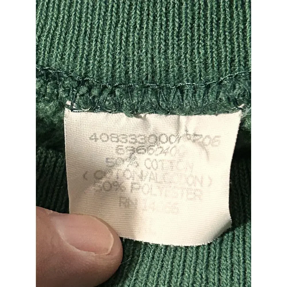 VTG Planet Nike CREWNECK SWEATSHIRT XL 50-50 Cotton Polyester Hunter Green USA